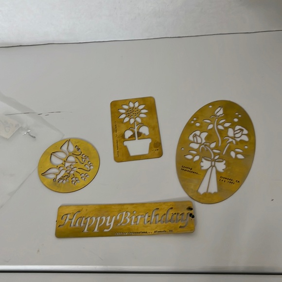 lasting impressions Office With Purchase Metal Die Cut Stencils
